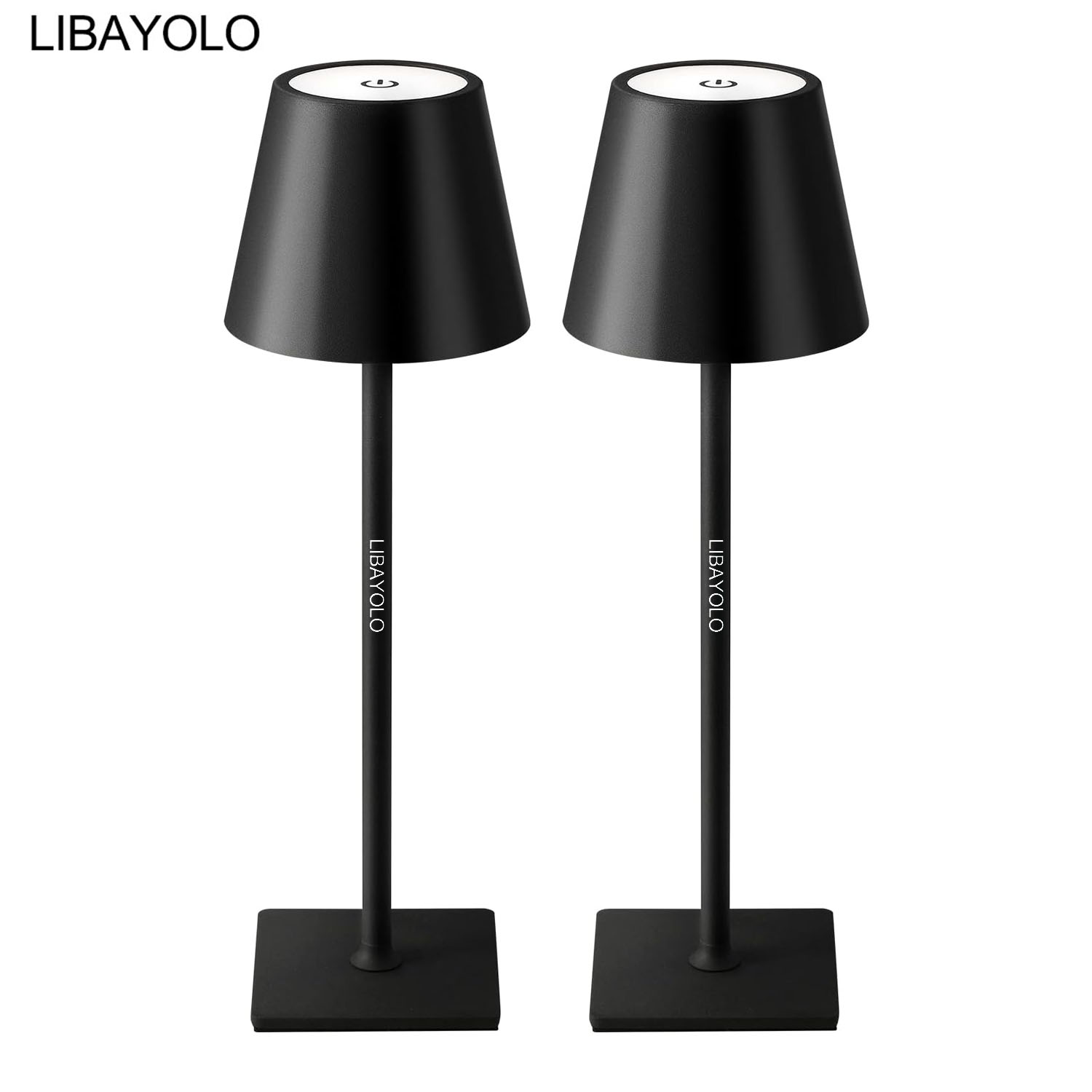 LIBAYOLO KDG 2 Pack Cordless Table Lamp,Portable LED Desk Lamp