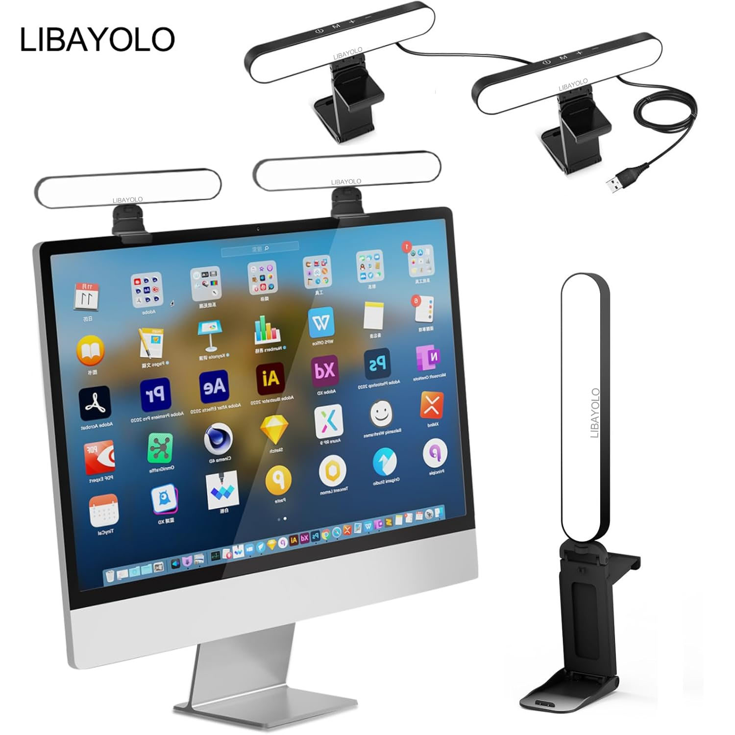 LIBAYOLO Video Conference Lighting, LED Streaming Light for Video Calls